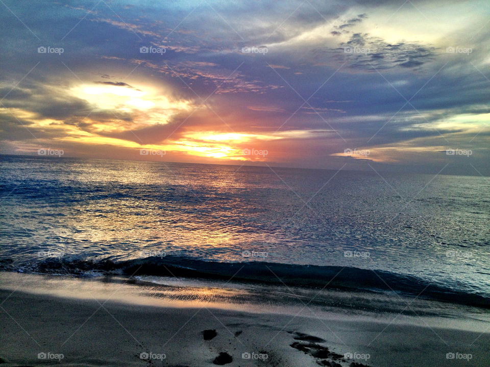 sunset sea cape sunshine by stevephot