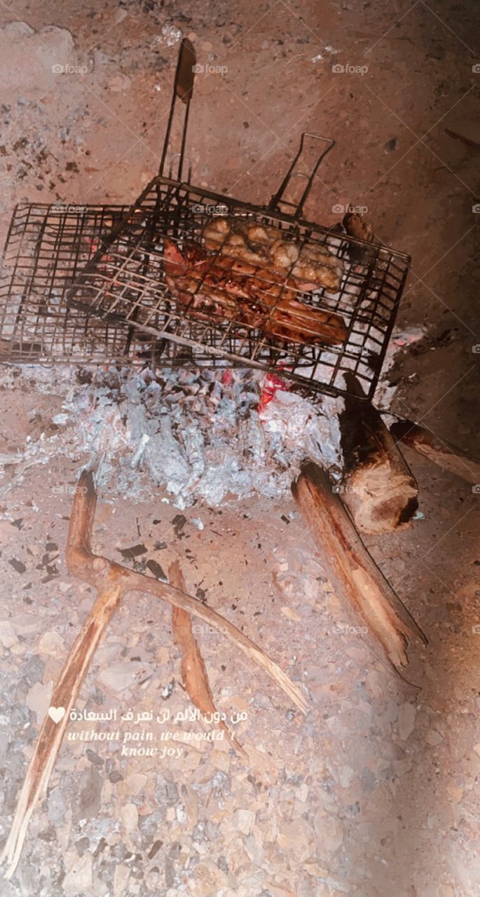 Barbecue party in my village on the occasion of the Saudi National Day