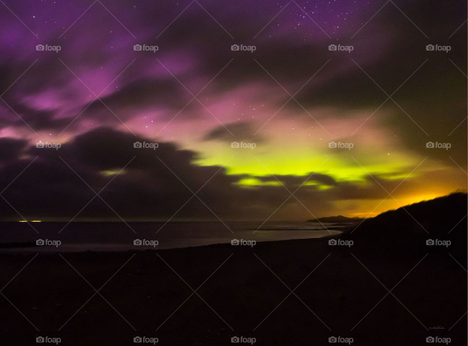 Aurora Borealis. Taken on a Danish beach