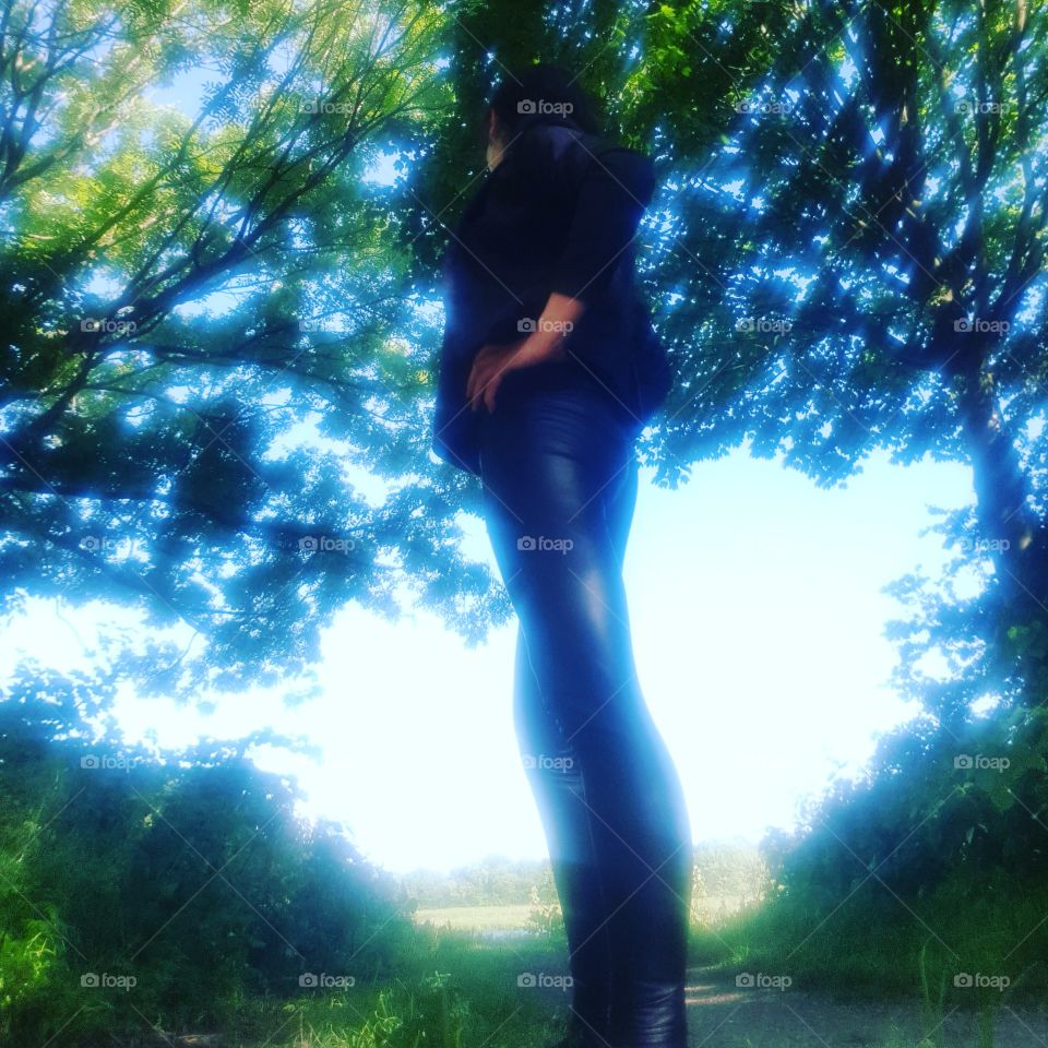 The trees around us naturally