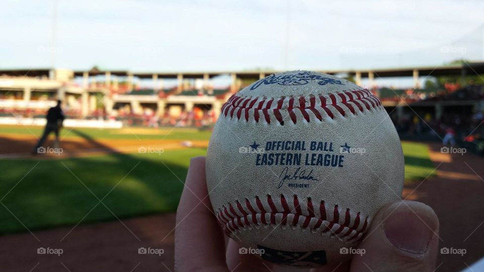 Home run ball!. The home run ball I caught