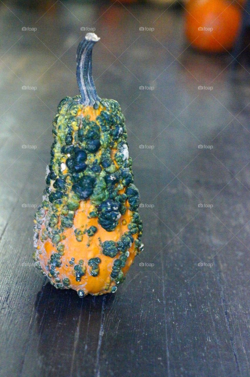 Unusual gourd pumpkin