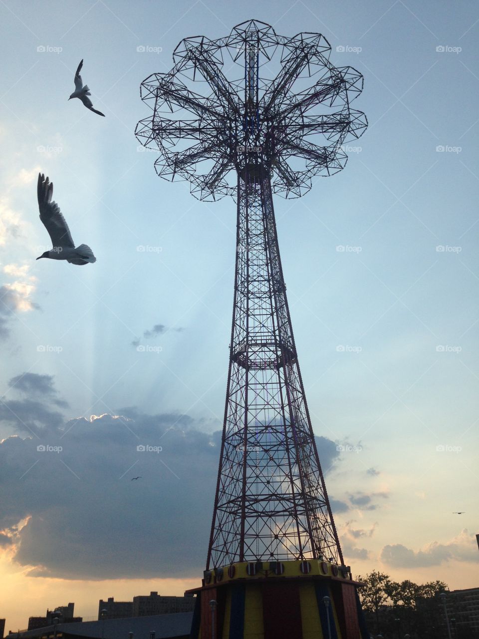 Jump and Fly. Parachute Jump, Coney Island