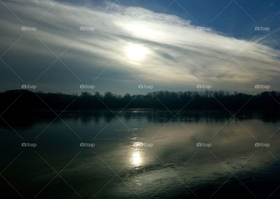 Sunset, Dawn, Lake, Landscape, Water