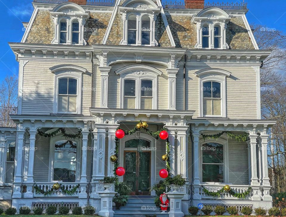 Christmas decorations in Connecticut 