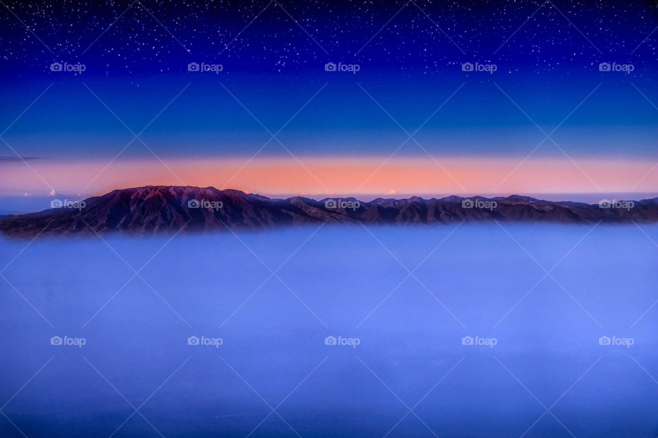 Surreal mountainscape