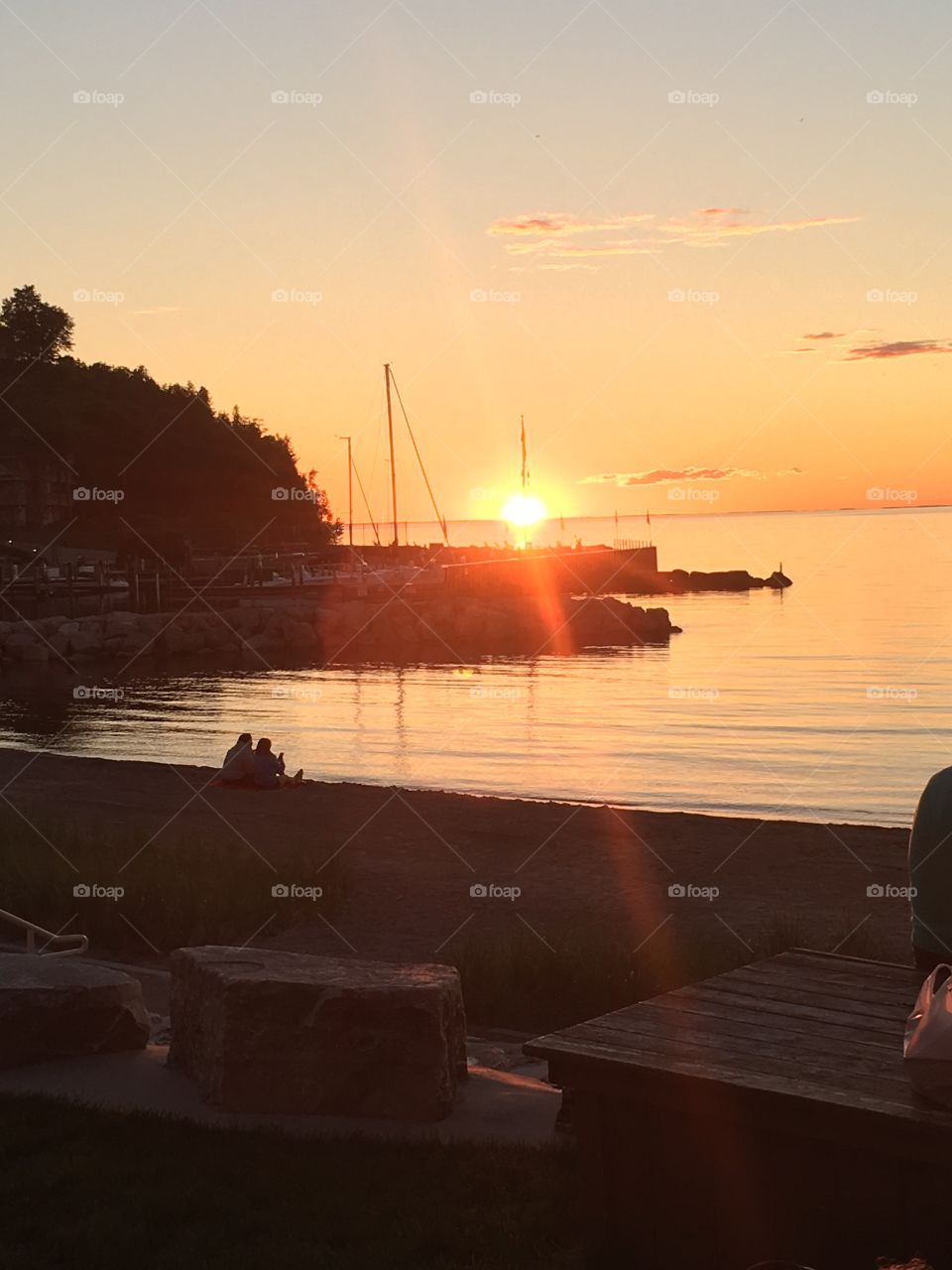 Water, Sunset, Dawn, Watercraft, Sea