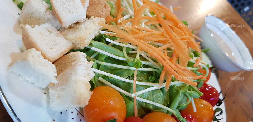 Salad wth japanese source