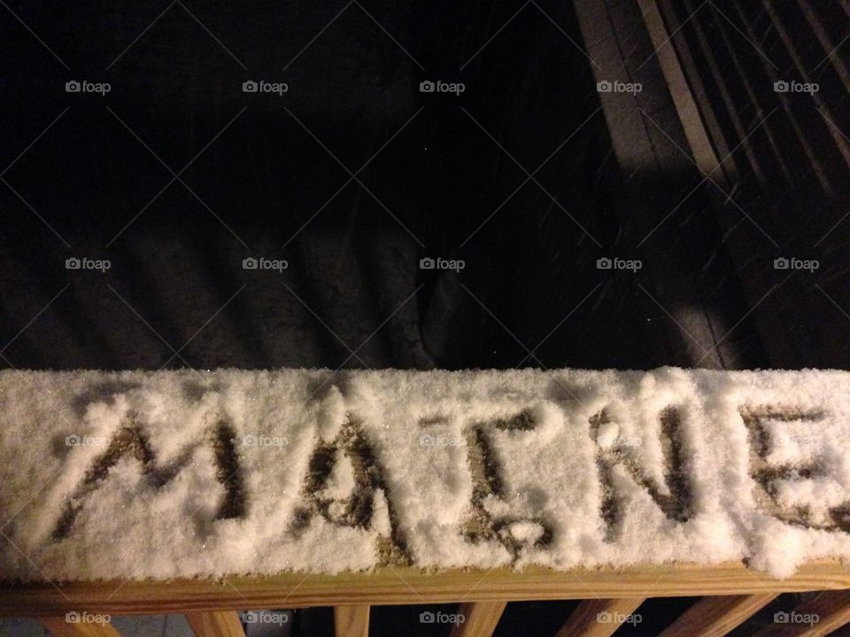 Our first true Maine snow storm! 