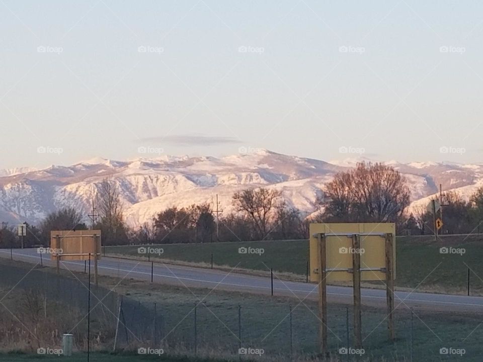 driving by the Grand Tetons