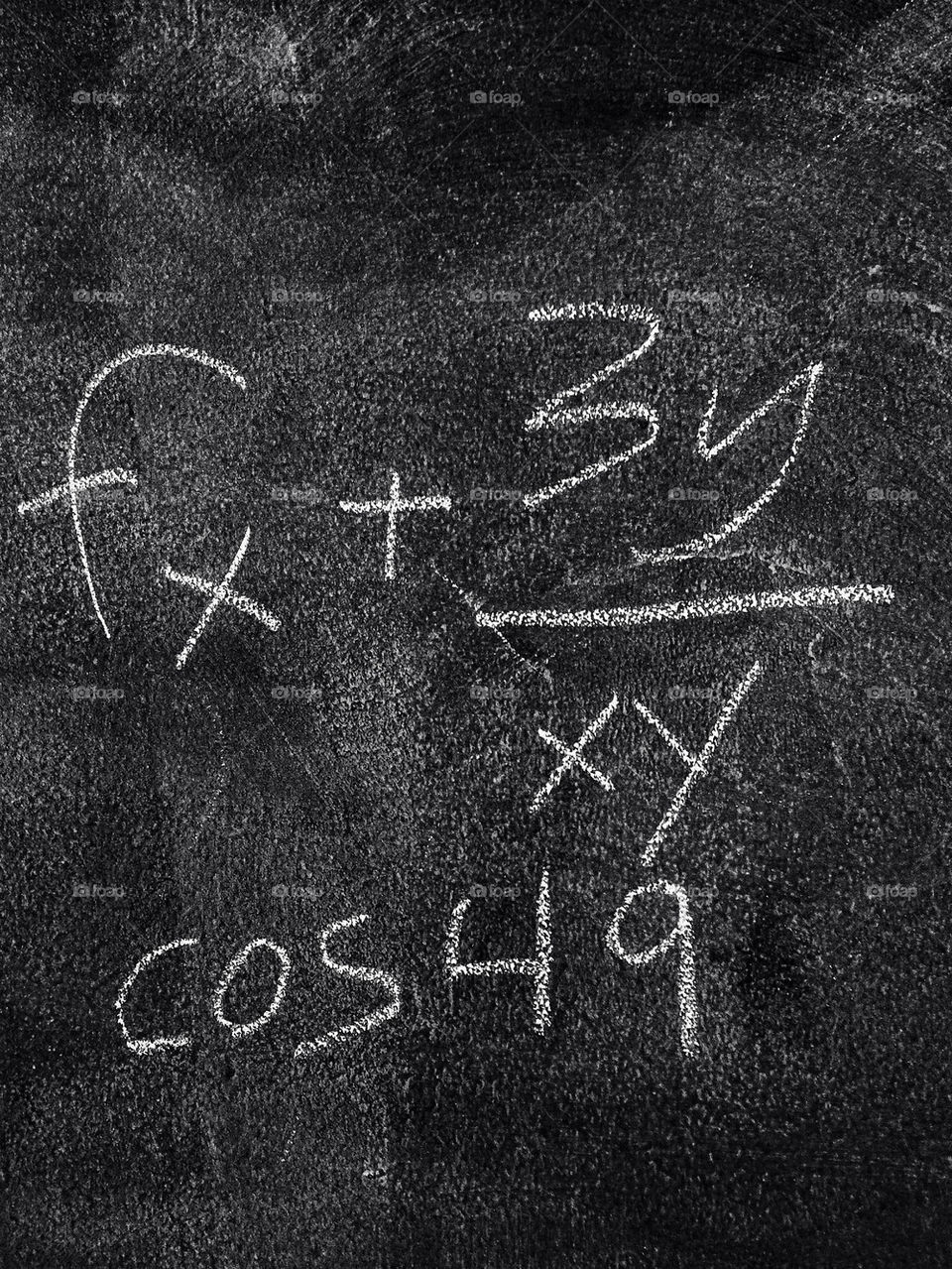 Mathematical Equation On A Chalkboard
