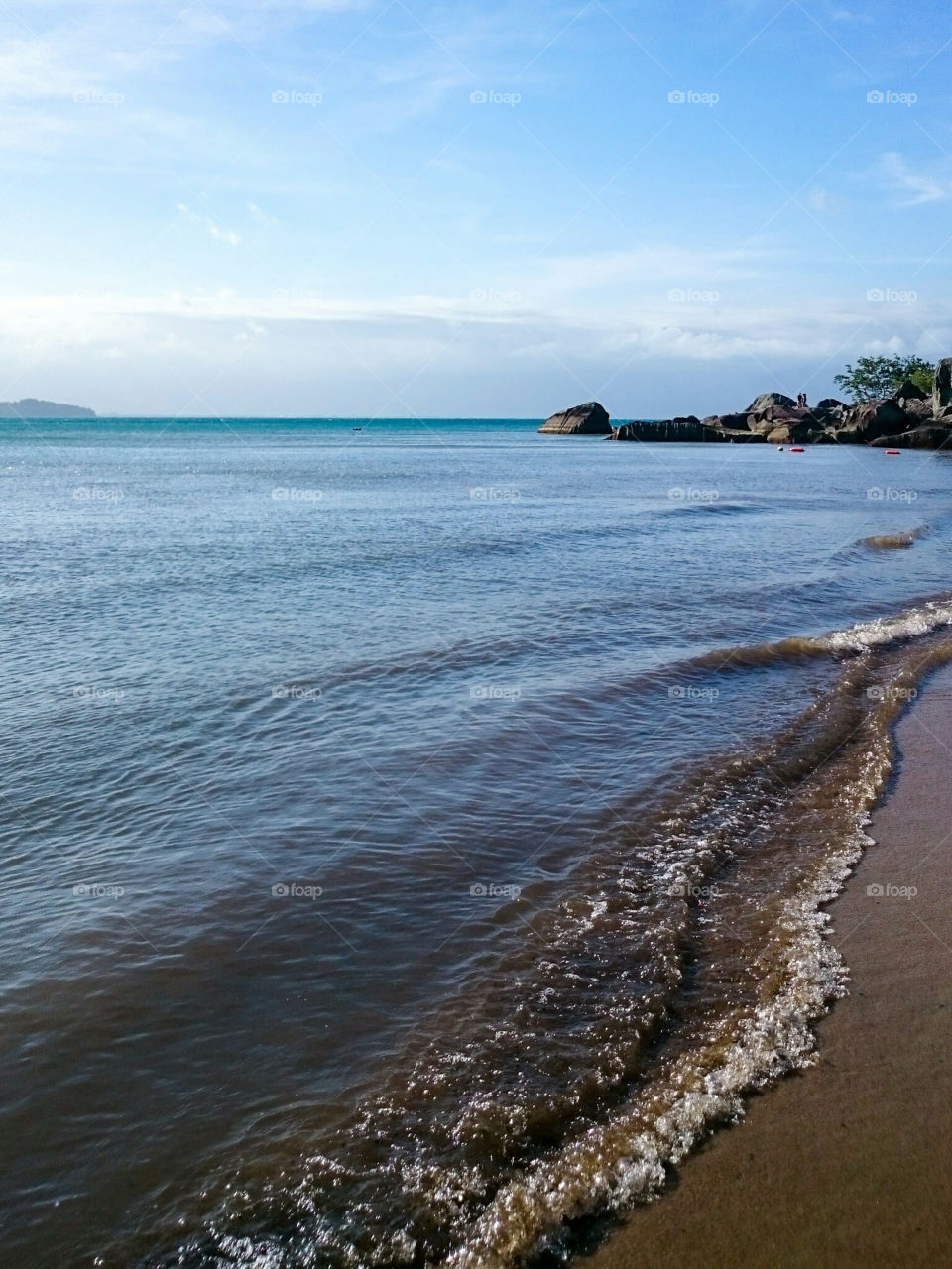 Idyllic view of beach