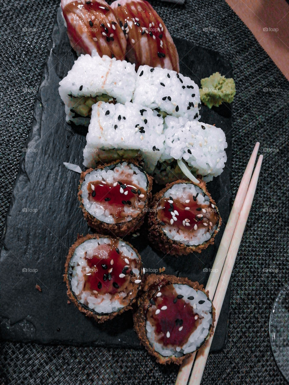 Close-up of a sushi food 