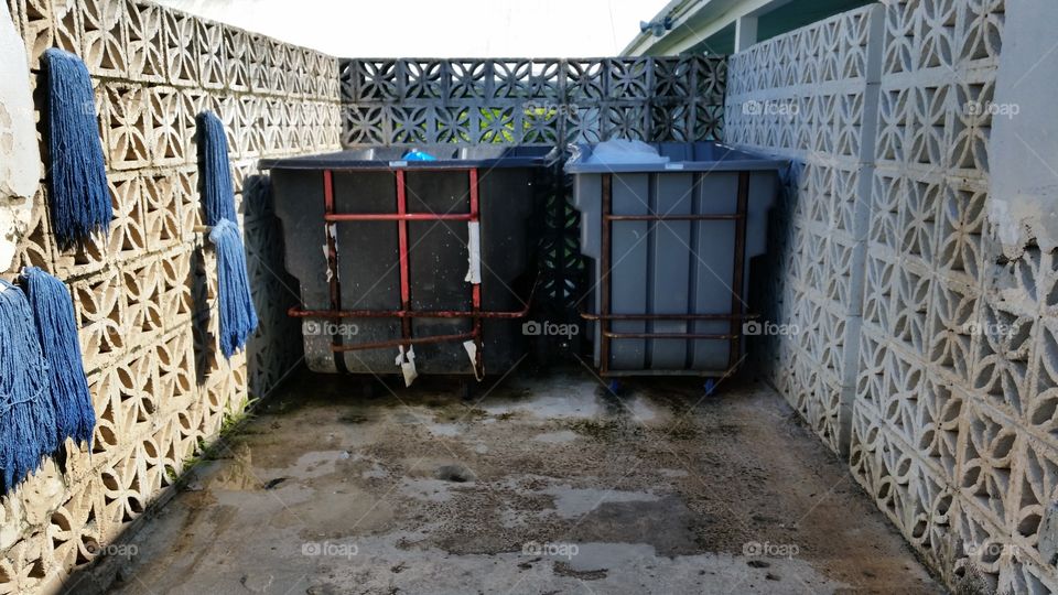 garbage bins