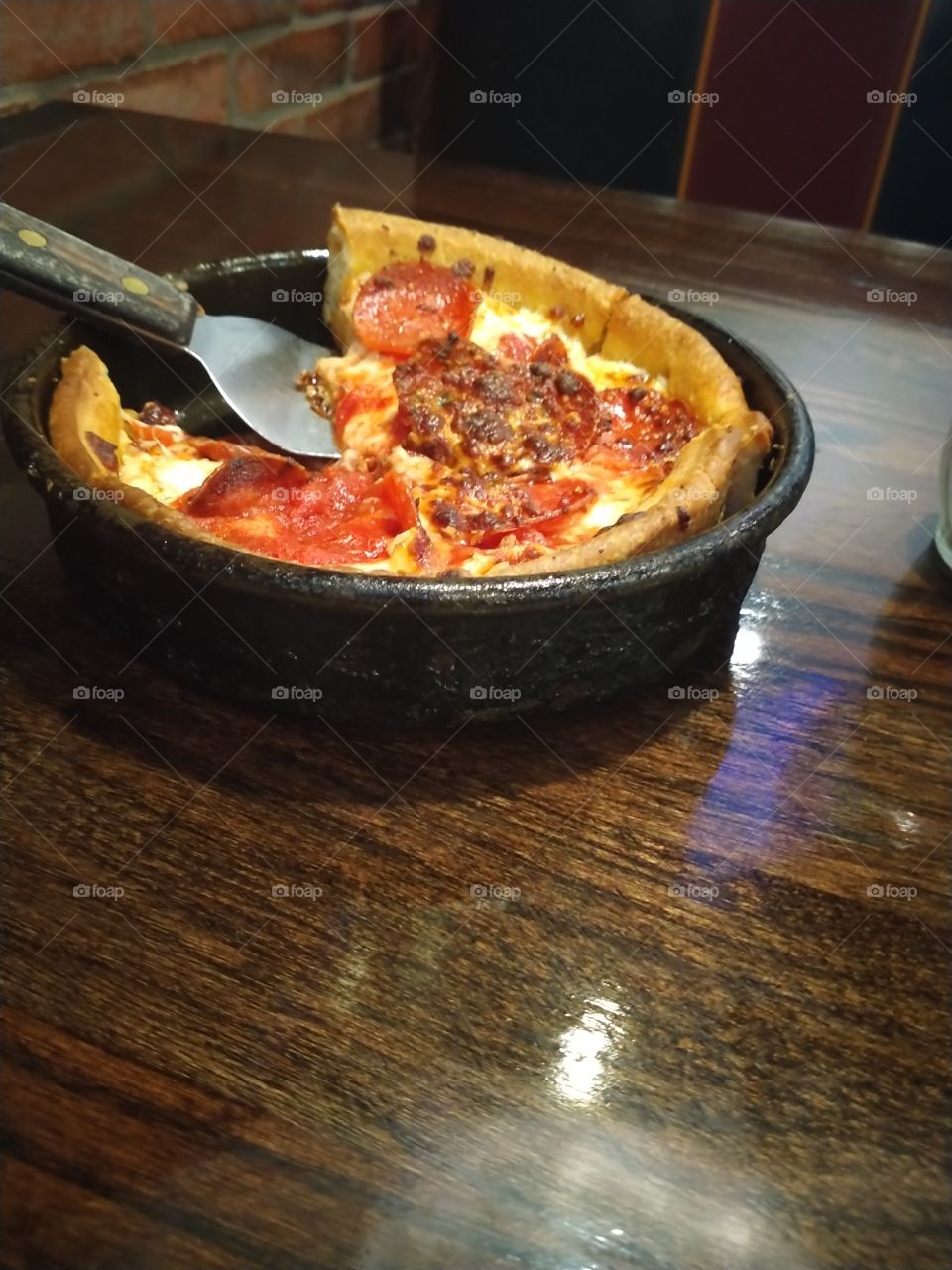 deep dish pizza