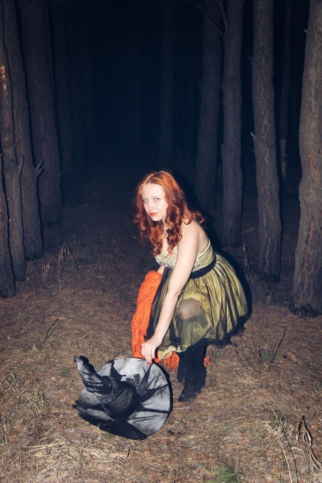 Walking in the woods