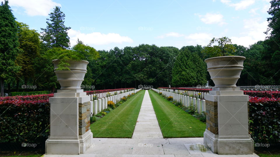 Militair cemetery in Antwerp