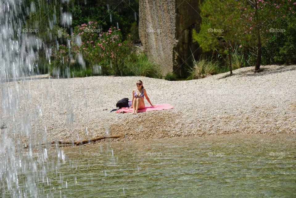 Summer#lake#nature#drops#water#human