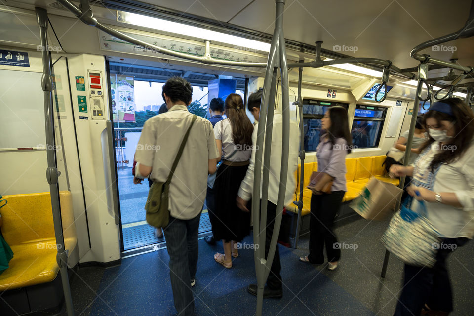 Inside BTS public train 