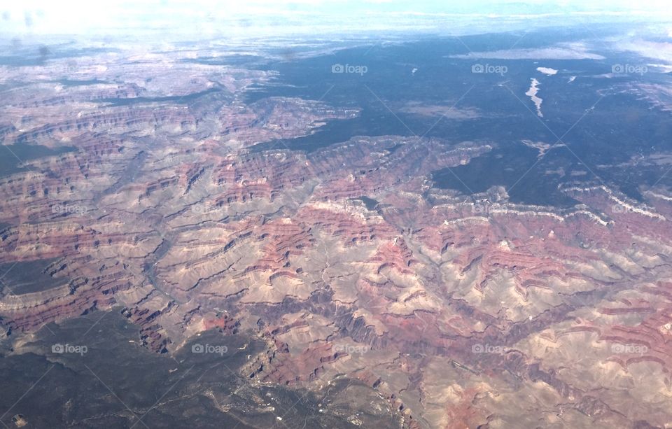 Grand Canyon from air 