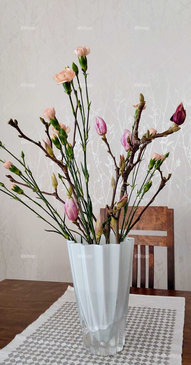 Spring is coming! See these lovely magnolia branches.