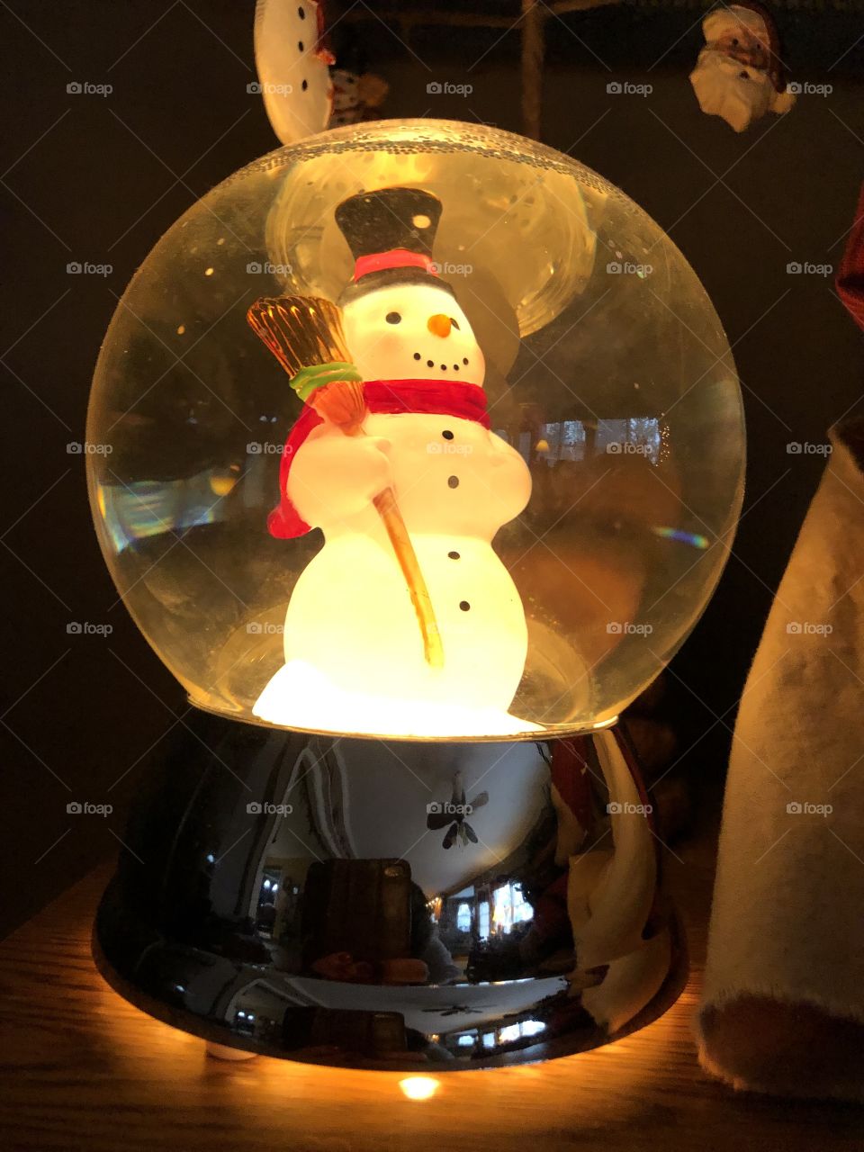 Snowman snow globe frosty 