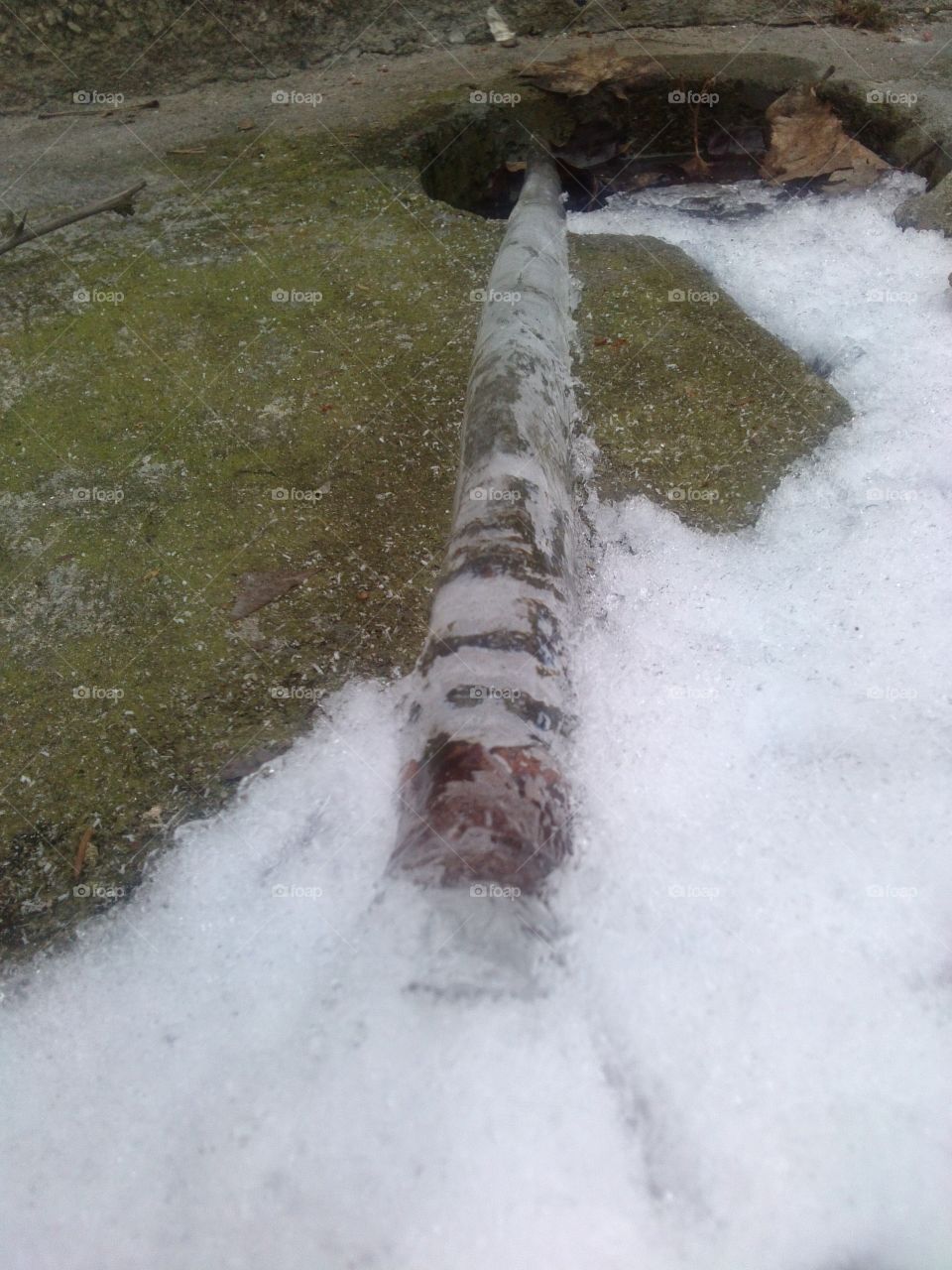 fallen icicle