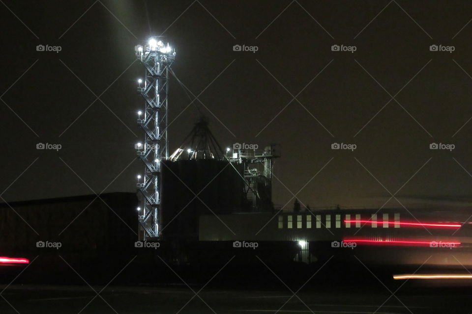 Milling plant in the morning