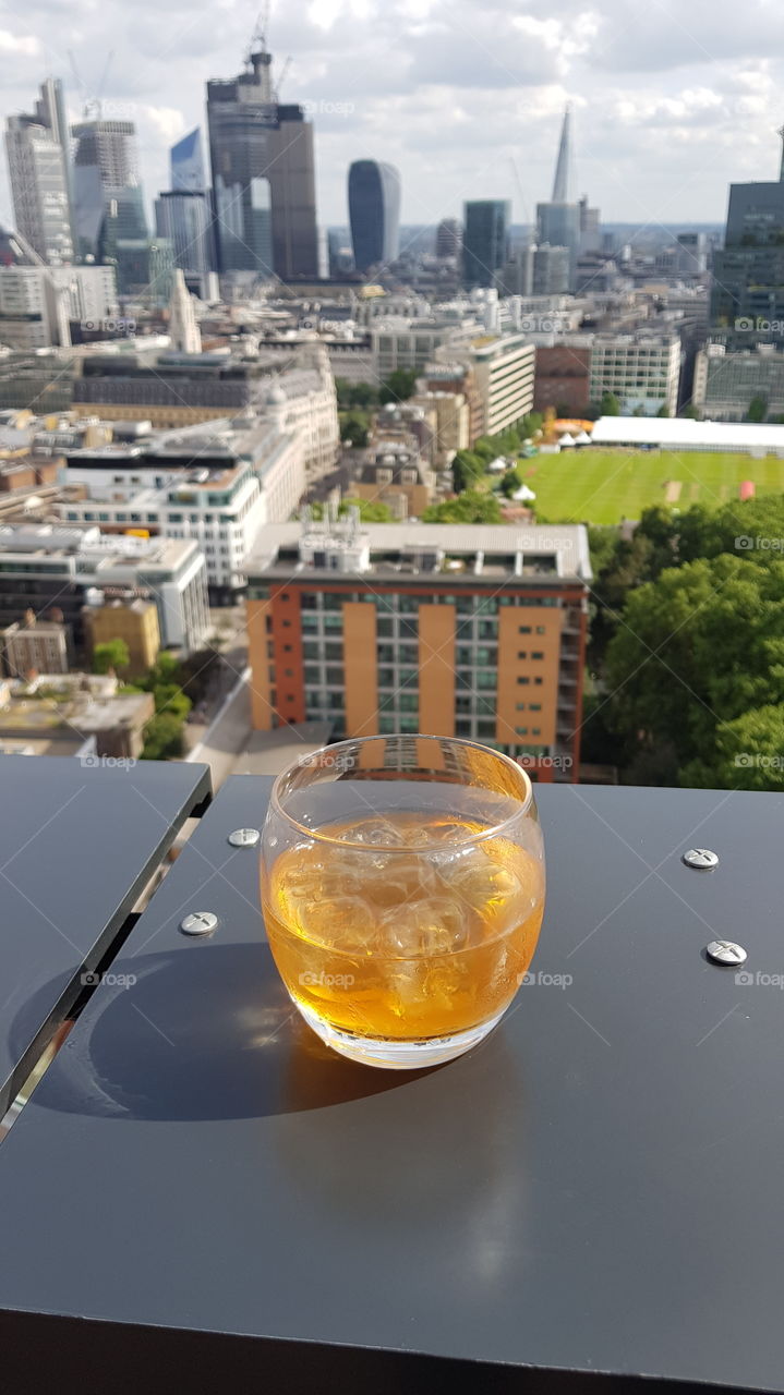 An old fashioned with a view