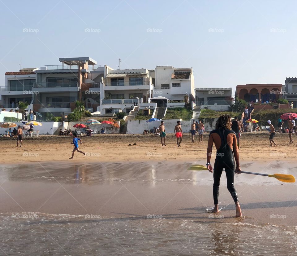 Beach scene 