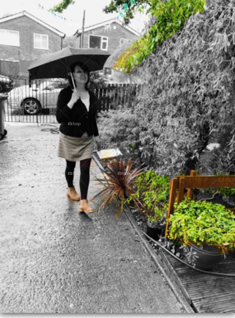 Rainy day with a smile 