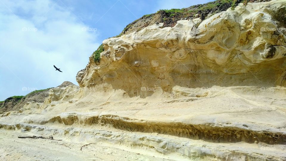 Scenic view of rock formation