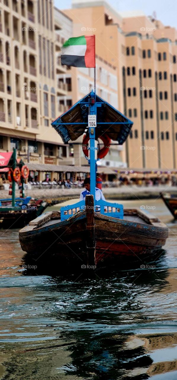 'ABRA BOAT RIDE'
Abra comes from the Arabic verb 'abara' which means 'to cross'. Take a ride on the Dubai Abra, the city's most traditional mode of transport.