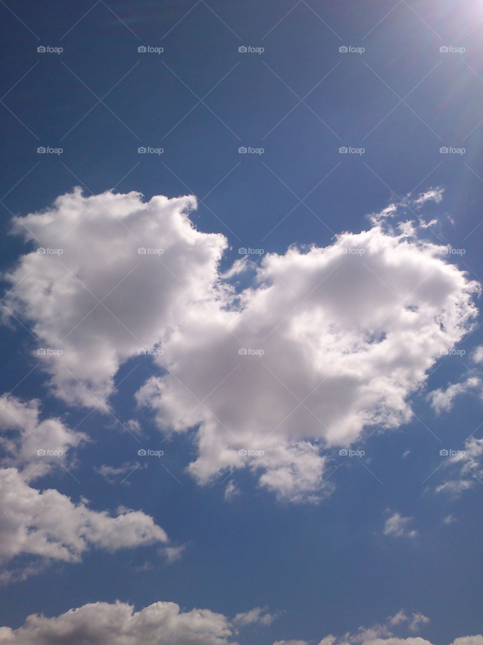 cloud heart. Summer. Poland