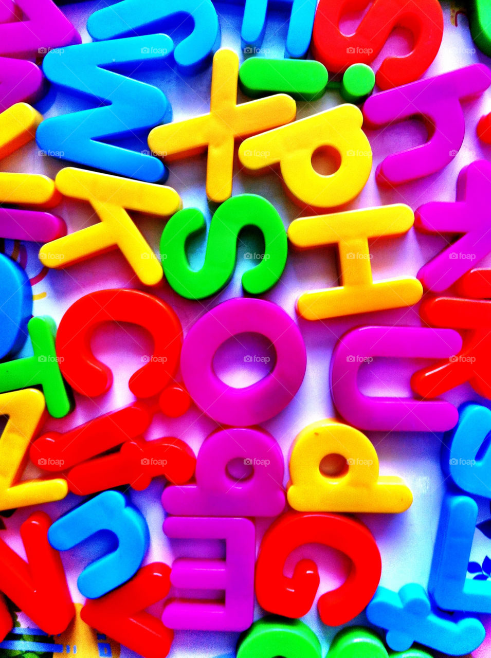 toys letters colours magnets by binkyboo