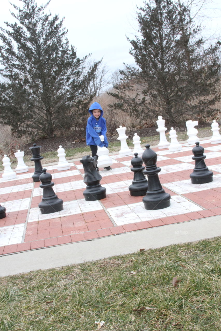 Chess is not just one decisions.... all of your decisions dictate who wins the game! This little guy is a trained player!!!