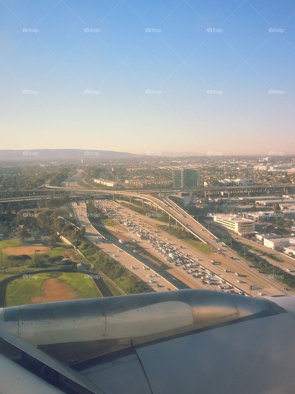 L.A. traffic aerial