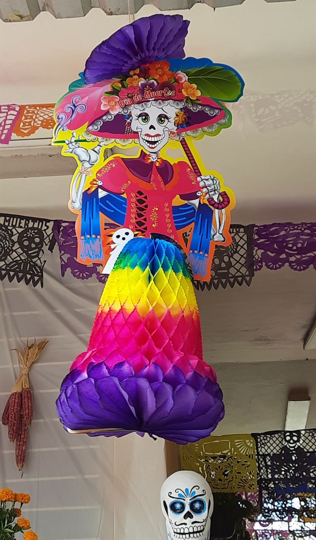Catrina, tradition,México,colorful,decoration,day of the dead,dead,skeleton,chinese paper
