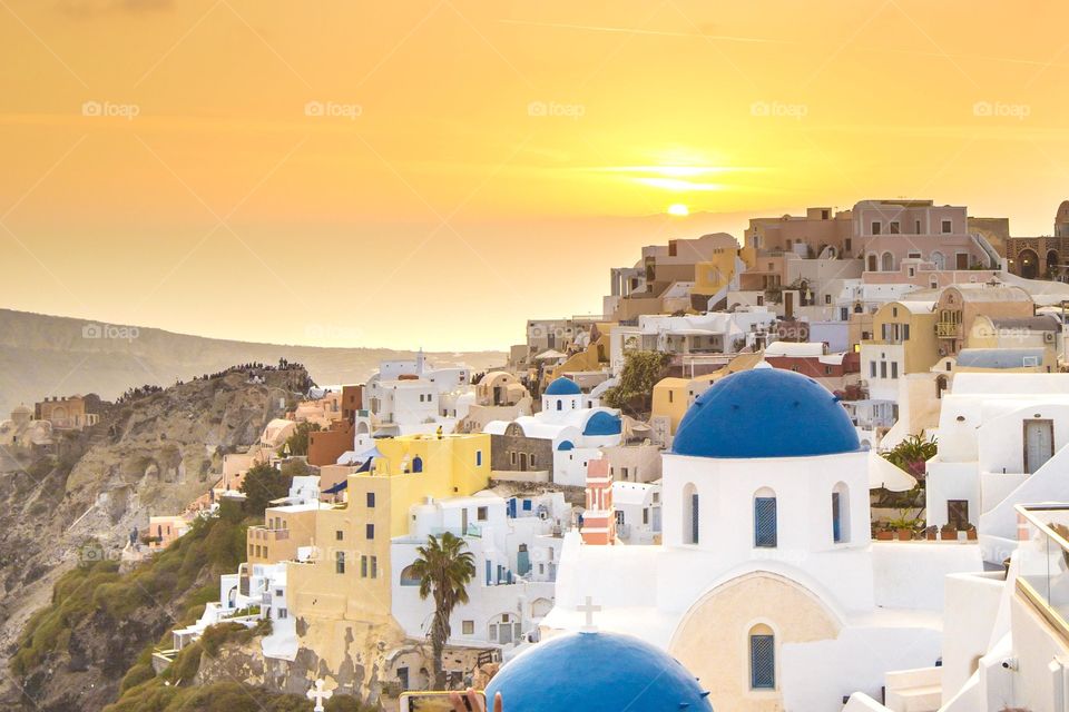 Colorful santorini 