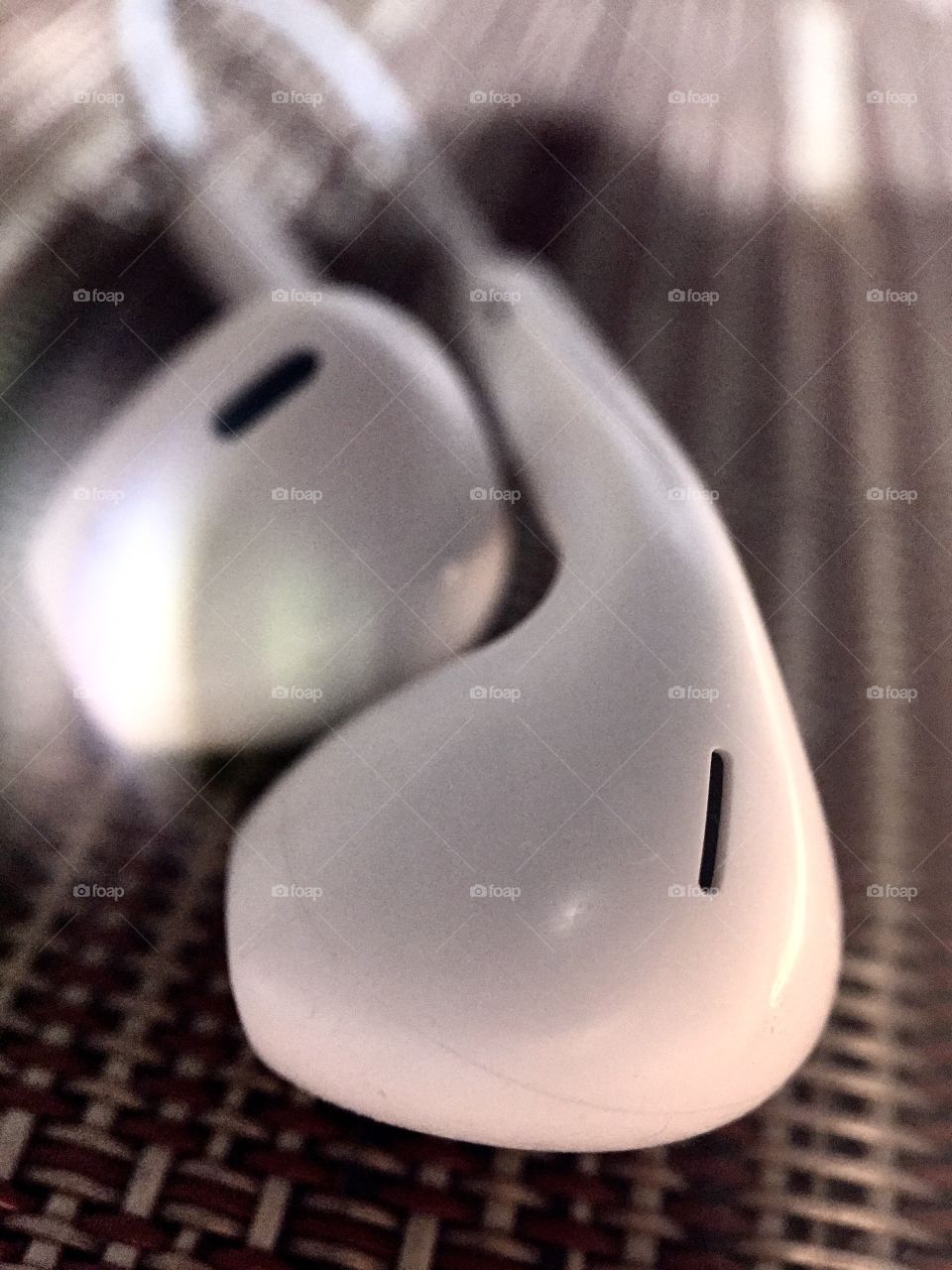 Earphones. Macro 