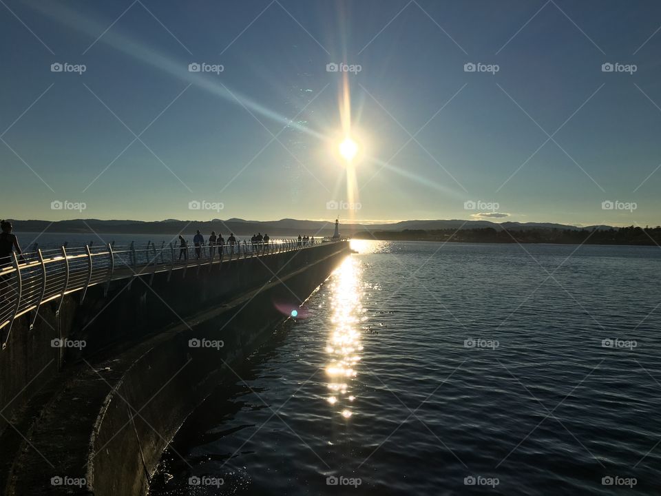 Sun hanging in a horizon as a beautiful  ornament 