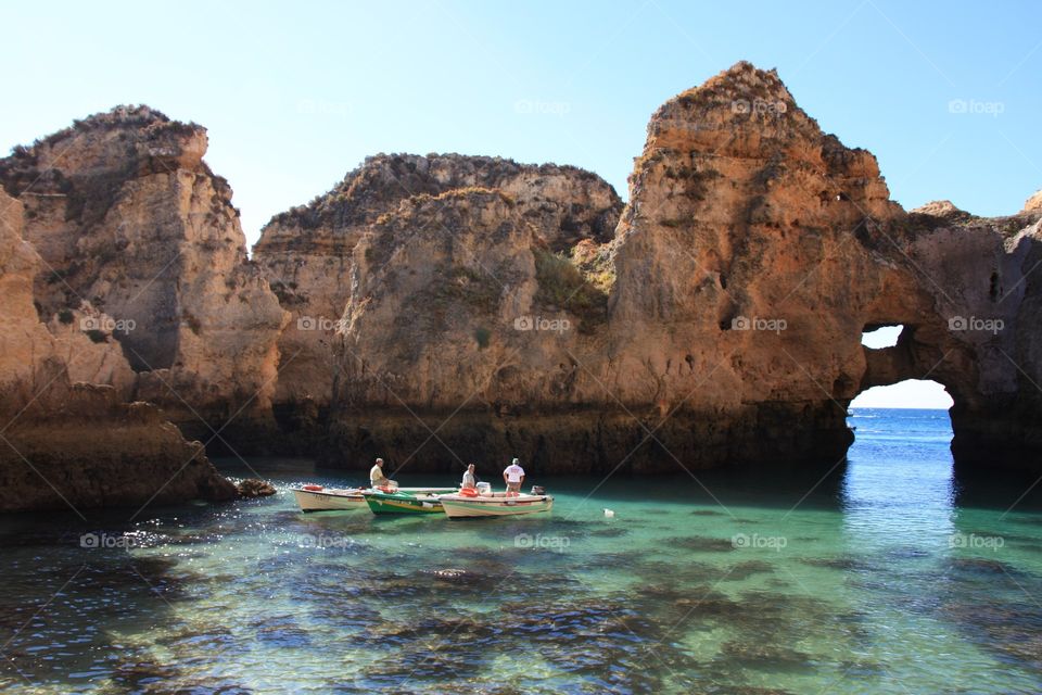 Sea in Tavira in Portugal