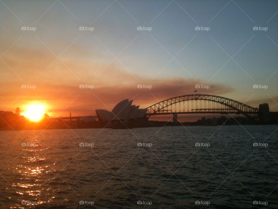 sunset harbour australia sydney by hermiesan