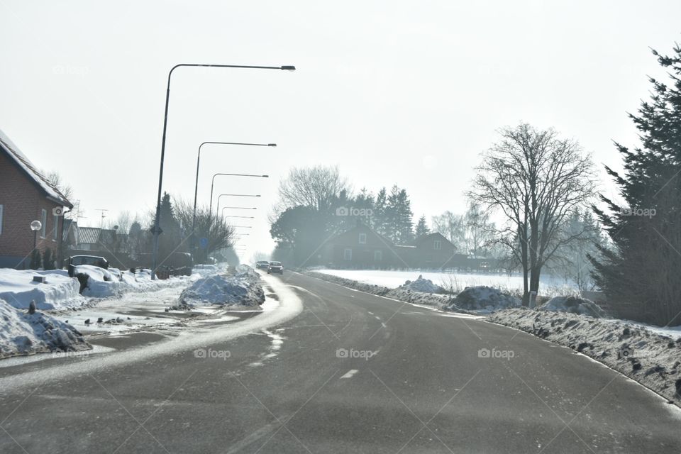Snow, Winter, Road, Ice, Cold