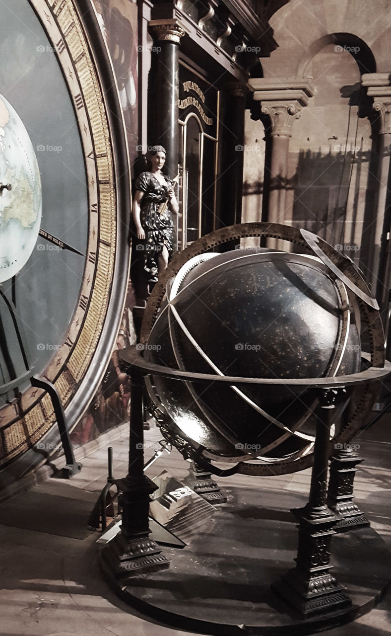 Watchmaking of the cathedral in Strasbourg in France