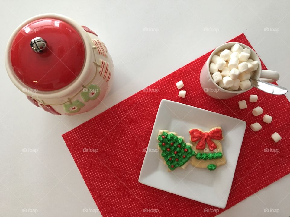 Christmas Cookies and Hot Chocolate 