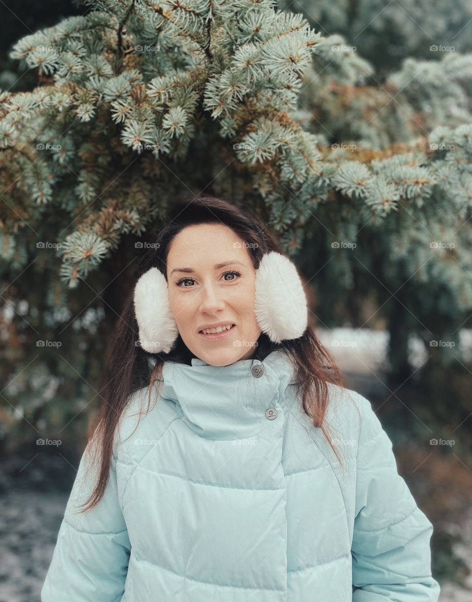 Outdoors girl portrait