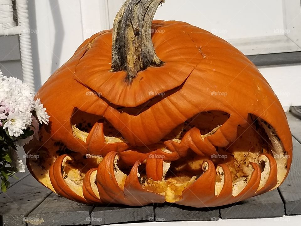 withering jack-o-lantern
