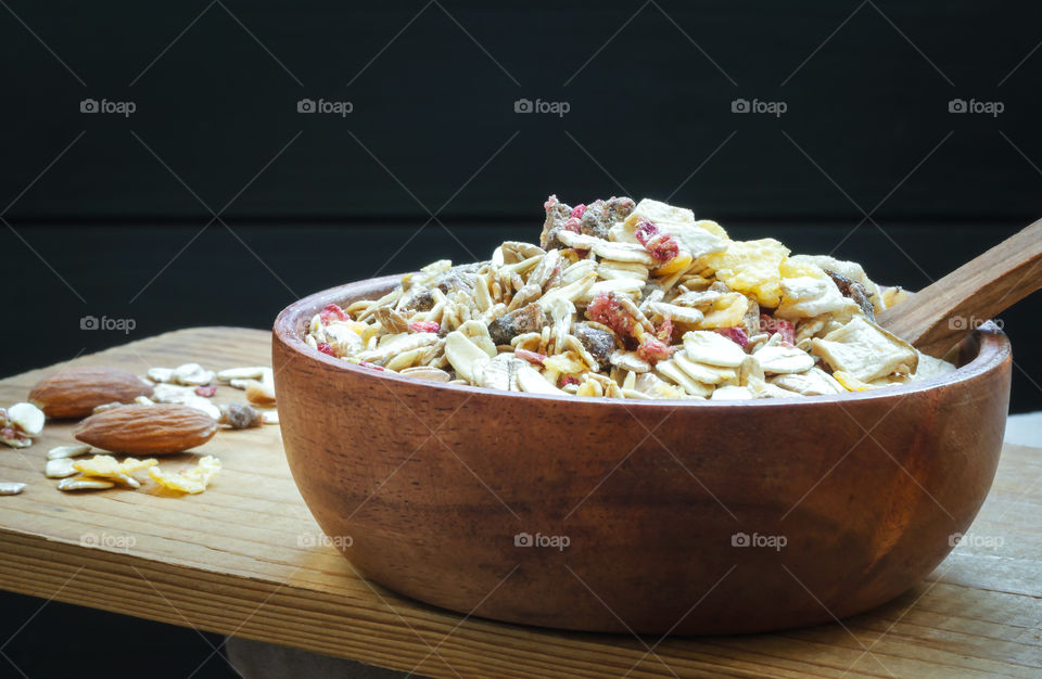 Food, Bowl, No Person, Healthy, Wood