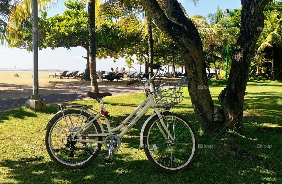 My bicycle in Bali, Indonesia